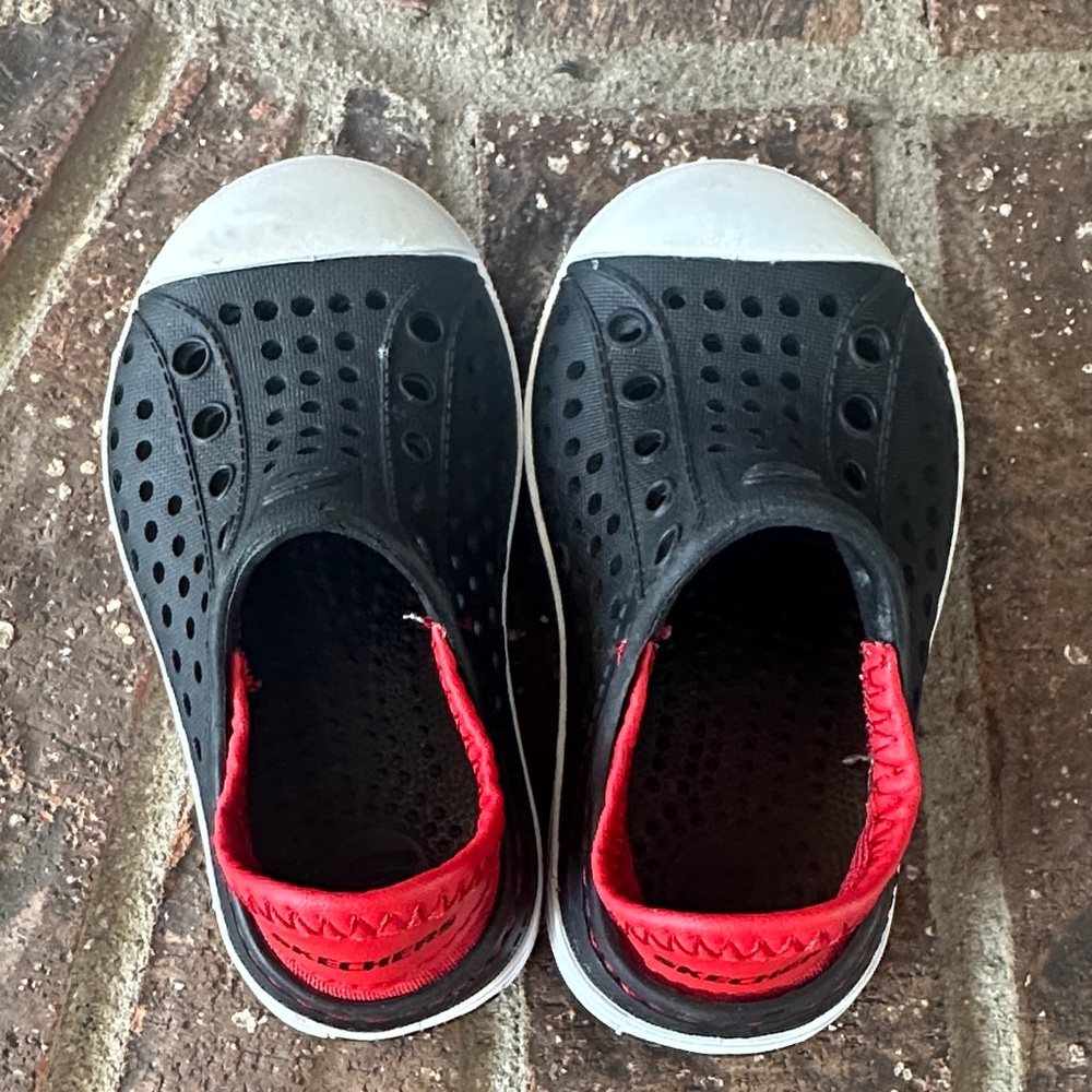 Skechers Kids Black and Red Water Shoes